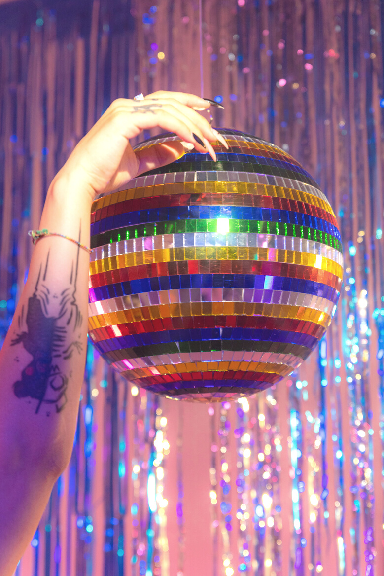 Hand and Pride Disco Ball