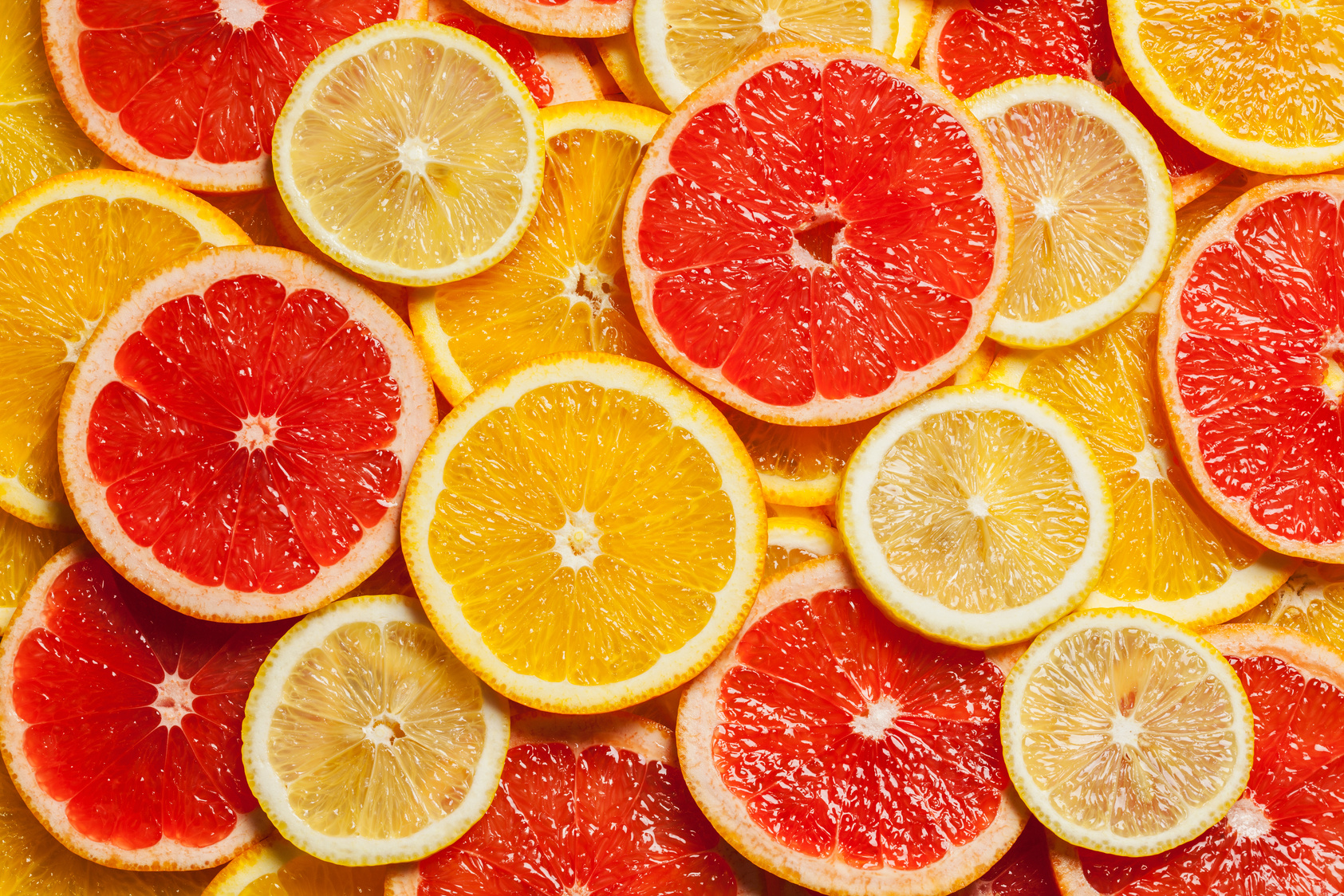 Colorful Citrus Fruit Slices